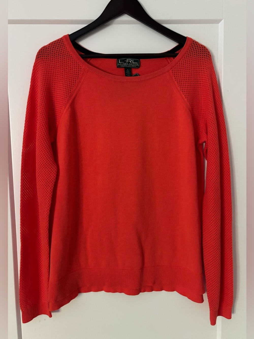 Ralph Lauren Active Coral/Orange Sweater, Size XL